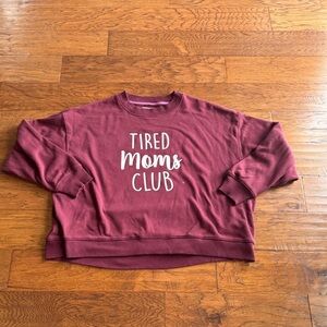 American Eagle Burgundy Graphic‎ Sweatshirt